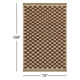 Azle Geometric Handmade Flatweave Wool Area Rug in Brown/Beige