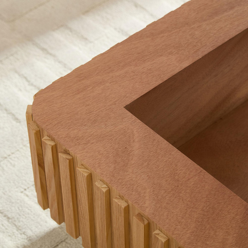 Table basse à plateau relevable 35,43 po, Bois de chêne