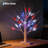 Lighted Artificial Bonsai Tree with 48 Warm White LEDs, Battery & USB Powered, Star