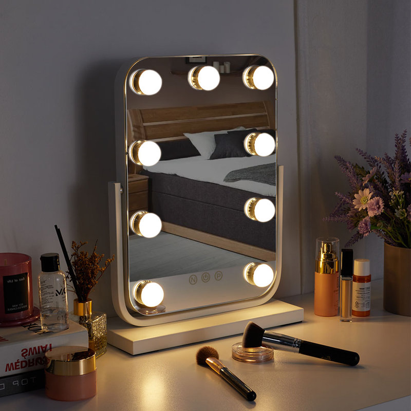Metal Rectangle Mirror, 40 cm H x 30 cm W 
