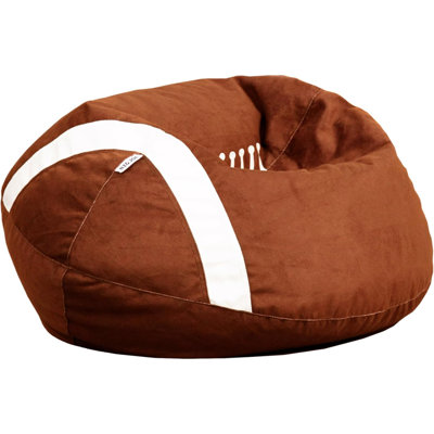 Sports Ball Bean Bag Chair, Football Plush, Soft Polyester, 2.5 Feet by ToccoLeggero