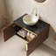 Meuble-lavabo flottant avec portes doubles et comptoir en pierre-1801582834