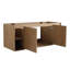 Meuble-lavabo mural de 48 po (47-1 / 16 po), charnière de porte à fermeture en douceur et support de rangement ouvert, CVB07348IMOX (meuble-lavabo seulement, sans le lavabo)