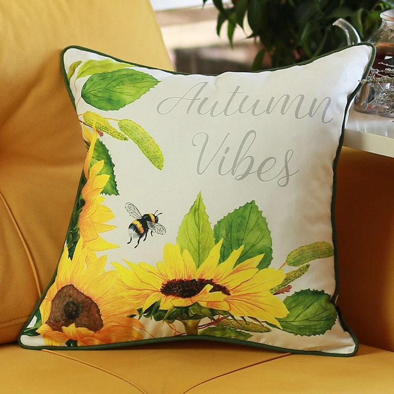 Antisha Polyester/Polyester Blend Throw Square Pillow Cover & Insert
