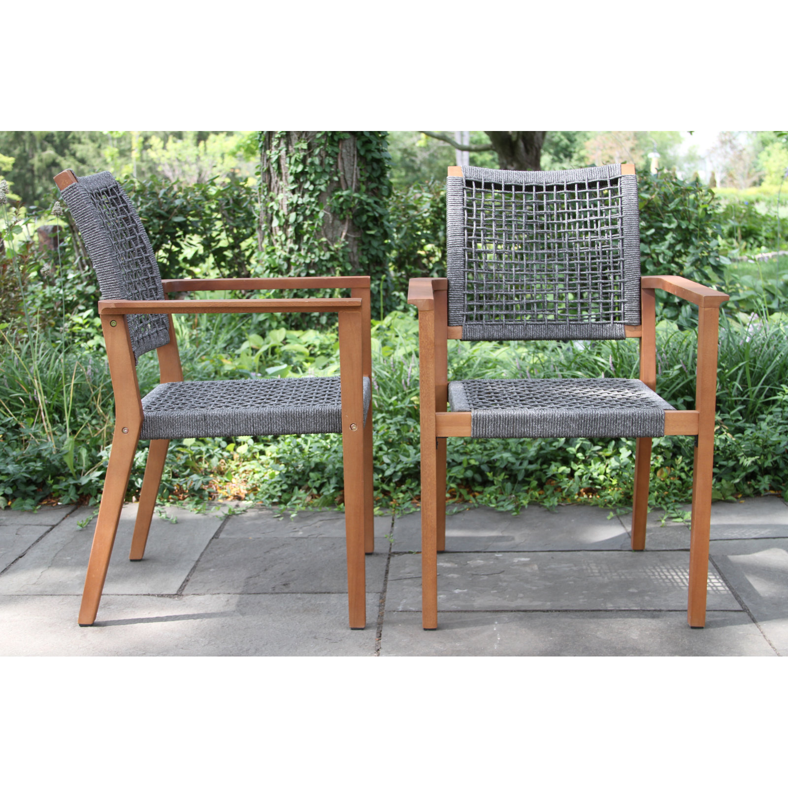 Fleur 74" Eucalyptus Patio Dining Set