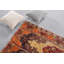 Tapis Oushak, tapis orientaux orange, tapis 4,2 x 6,2 pi, tapis rétro, tapis turc