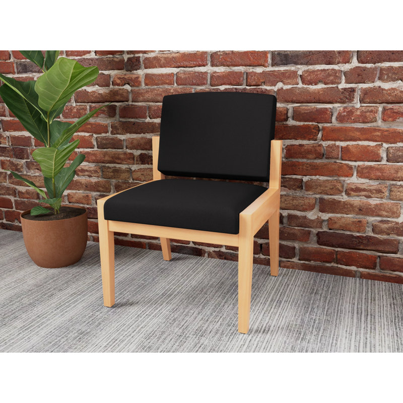 Chaise d'invité Amherst, Naturel, Visite libre noire