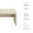 Mirella 53.5” Faux Travertine Bench In Travertine-101181390