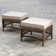 Evart 10-Person Outdoor Wicker Patio Set with Fire Pit Table & Swivel Chairs