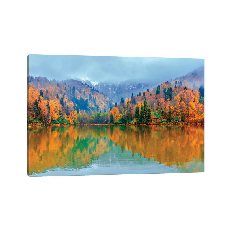 Beauty Of Autumn by Nejdet Duzen - Print on Canvas, 45.72cm H x 66.04cm W x 3.81cm D, Wrapped Canvas