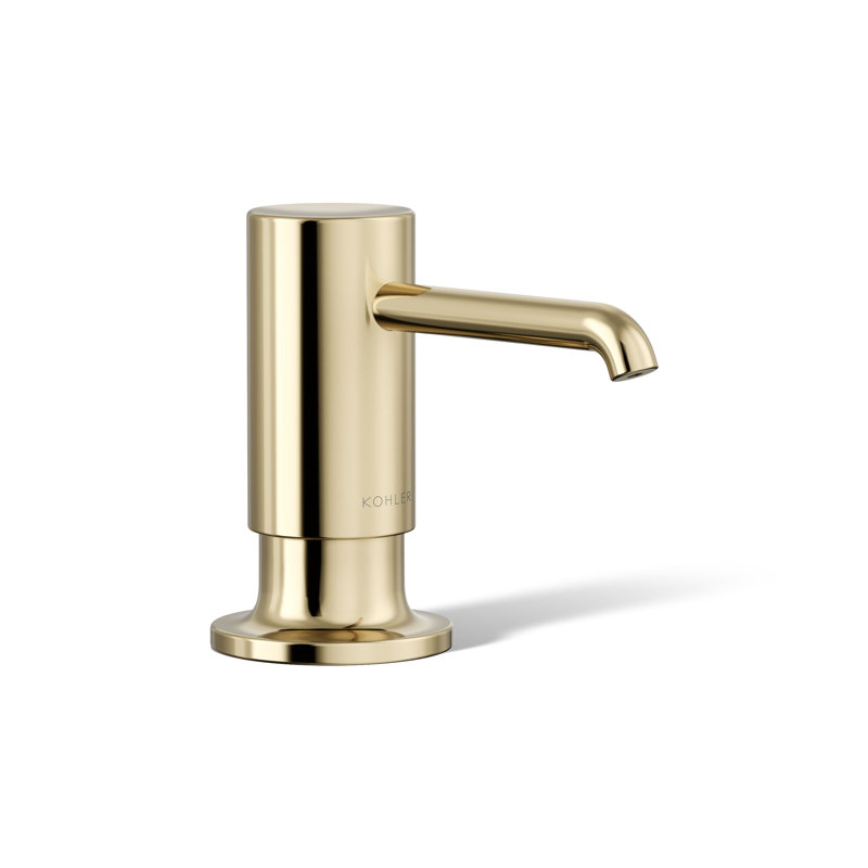 Purist Soap/Lotion Dispenser, Vibrant French Gold