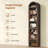 76" Tall Narrow Arched Bookcase, 7-Teir Mid-Century Modern Bookshelf For Living Room, Home Office-92942113