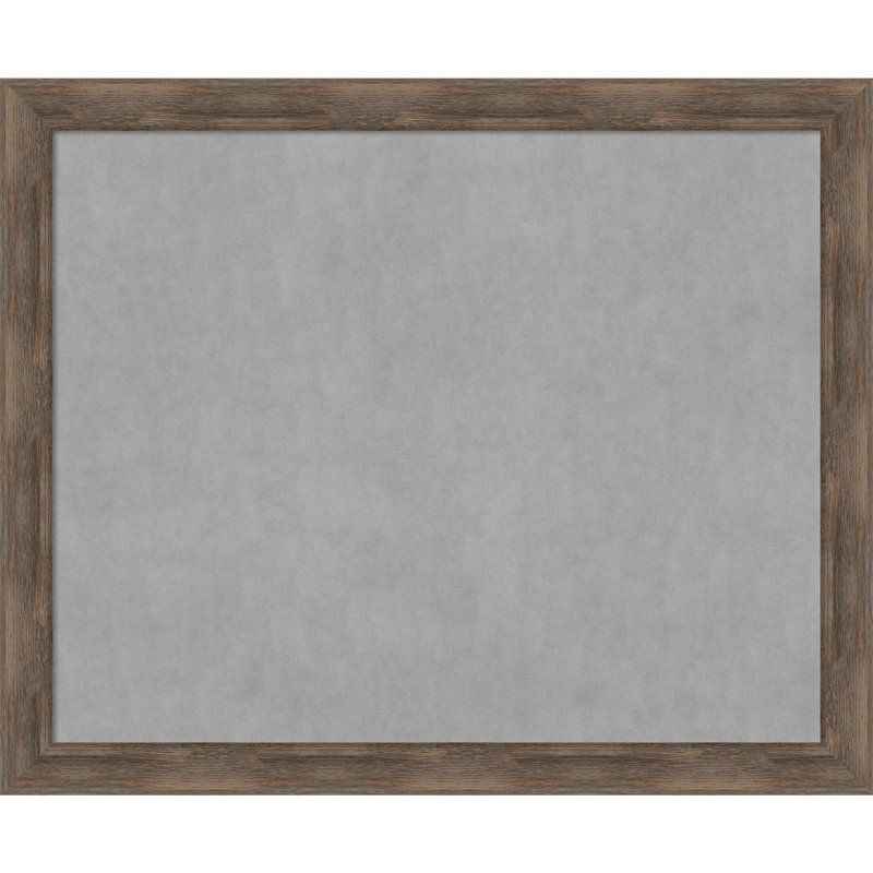 Tableau magnétique encadré en bois dur moka, H 37 po x l 45 po