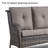 Schutt 75'' Wide Outdoor Patio Sofa with Cushions and Side Table-1487494887-1481340343