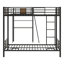Lit superposé en L avec lit mezzanine avec bureau et tablette