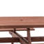 Table de pique-nique extérieure en bois 74 po pour 8 personnes avec trou pour parasol-868499066
