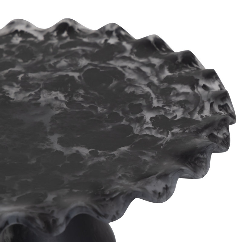 Présentoir à gâteaux en résine noire grand