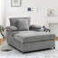 Fauteuil surdimensionné en chenille avec repose-pieds, fauteuil-lit avec porte-gobelets et ports de charge USB-1261781400