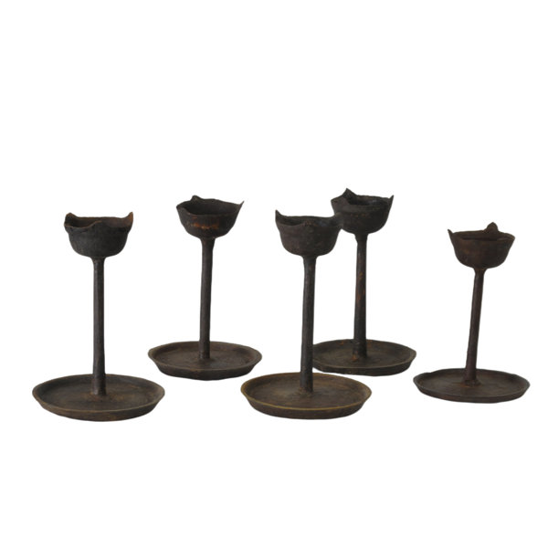 Dyag East 7'' H Iron Cast Tabletop Candlestick 