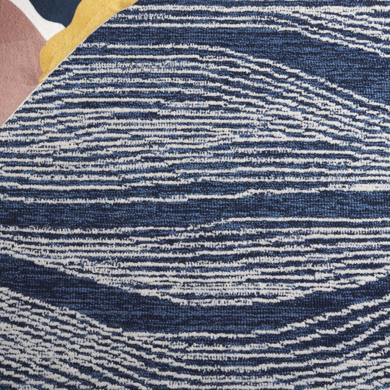 Mahli Hand Tufted Wool Pile Abstract Rug, Rectangle 5' x 8'