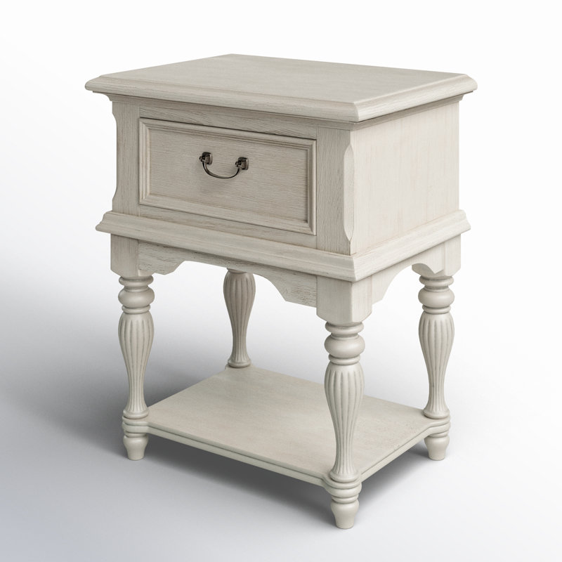 Nestor 4 Leg 1 Drawer - Antique White