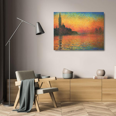 San Giorgio Maggior par Twilight (coucher de soleil à Venise)