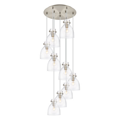 Luminaire suspendu grappe 9 lumières Amrith