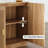 Set of 3 Symmetrical Arched Doors Sideboard Cabinet with Storage,-1693860175