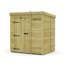 Total Sheds 6ft x 5ft Security Pent Shed - Heavy-Duty Hasp Staple Anti-Tamper - Pressure Treated Timber - UK Manufactured