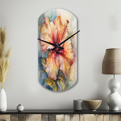 Horloge murale asymétrique Hibiscus Euphoria II - Hibiscus