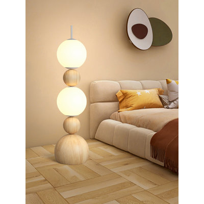 Nordic-Style Wrought Iron and Acrylic Floor Lamp