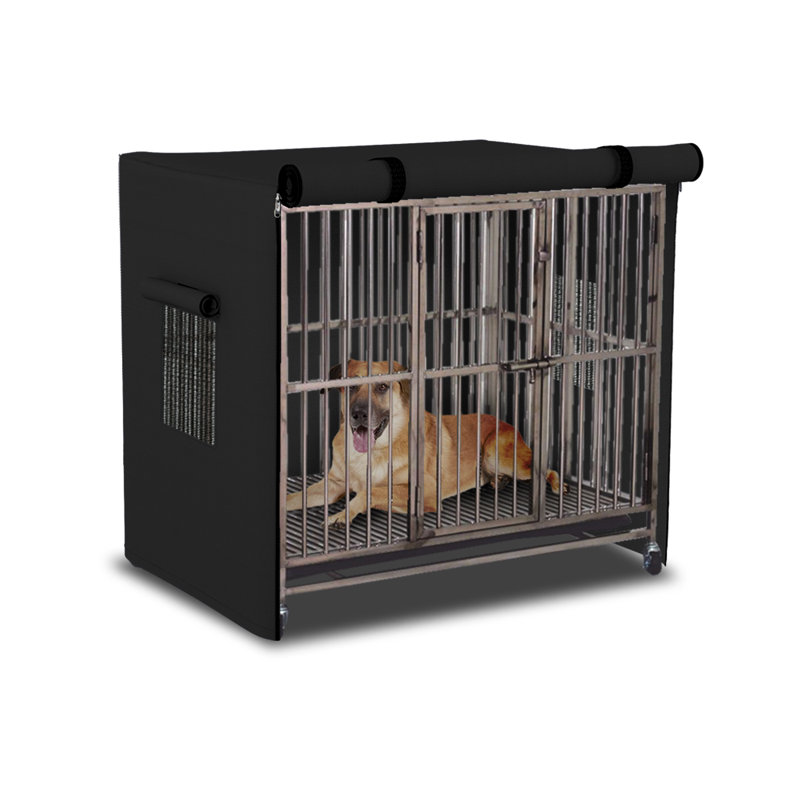 Housse de caisse pour chien robuste et résistante aux intempéries Dearra, H 30 po x l 43 po x P 29 po, Noir