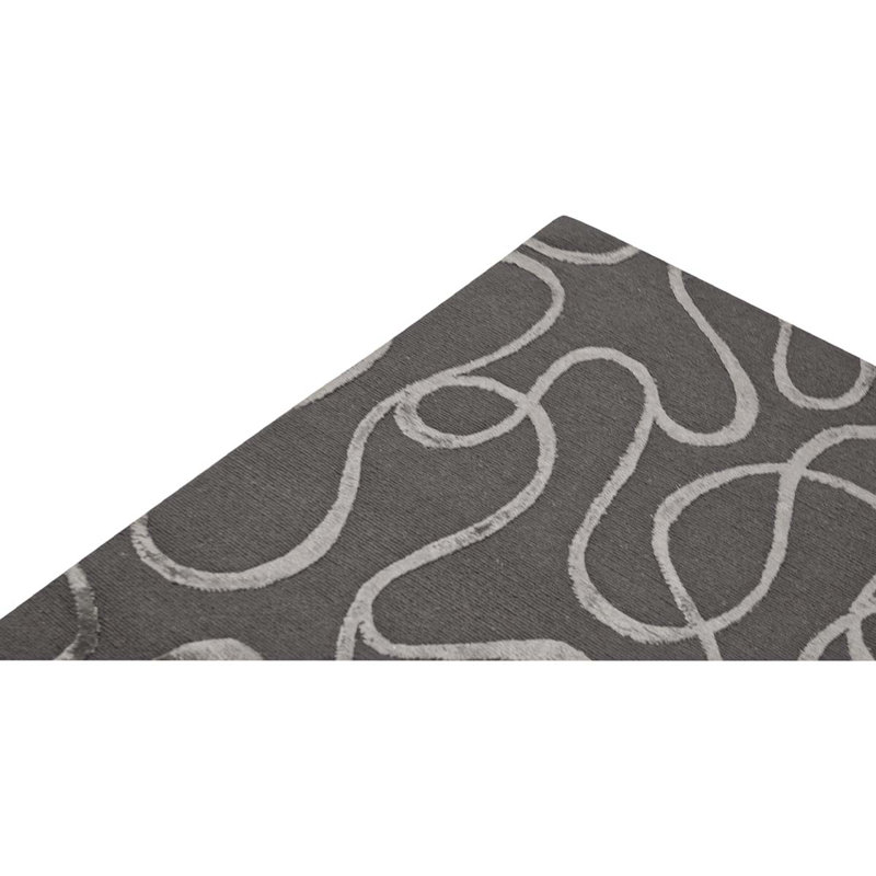 Tapis abstrait noué à la main gris / beige