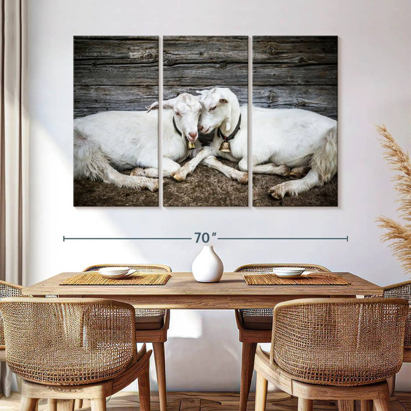 Brampt Goat Love, 42" H x 65" W