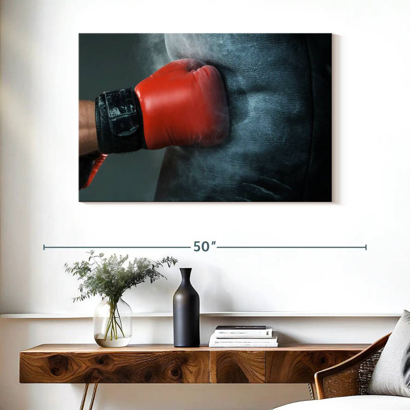 Poinçon de gants de boxe Sireci, H 26 po x l 39 po