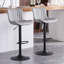 Tabourets de bar pivotants réglables en hauteur en similicuir avec structure en métal-1353815503