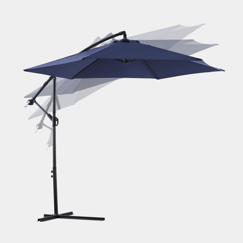 Artair 300cm Cantilever Parasol, Blue