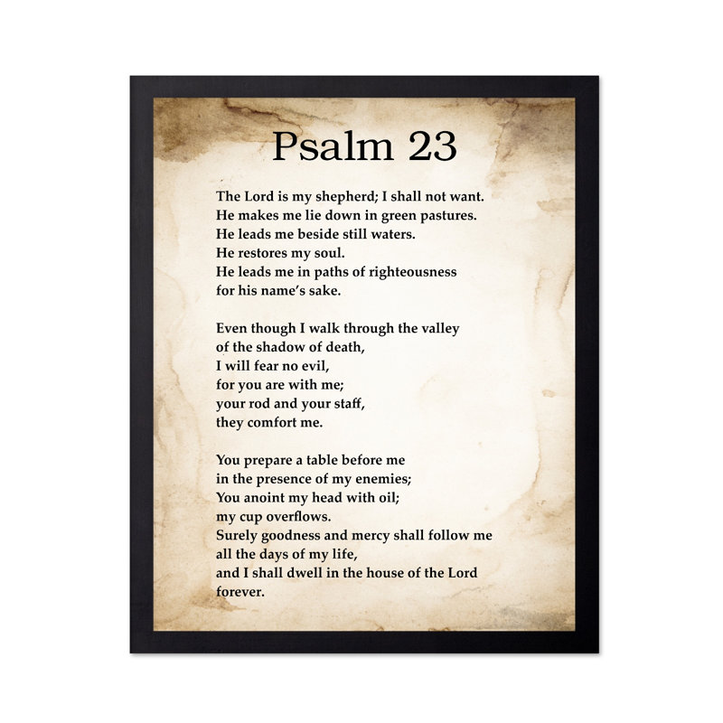 Psaume 23, Unframed, Poster, 12"H x 16"W