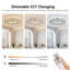 Ventilateur de plafond encastré en cristal 24 "avec lumière