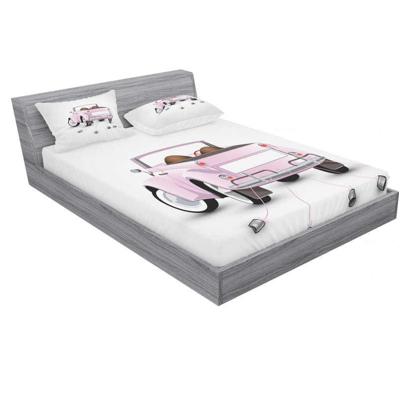 Microfiber Sheet Set, Queen Sheet Set with Fitted Sheet