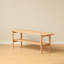 Table basse avec tablette de rangement