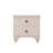 Elegant Nightstand, Matte White, 17.7 x 17.7 x 15.7 inches | 100% Melamine Coated E1 Quality Chipboard, Thickness: 0.6 inches | Easy Assembly with Minifix System | Perfect for Traditional Bedrooms & Living Spaces