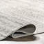 Tapis à motif rayé Jacore pour le salon, la chambre à coucher, la salle à manger et la cuisine, gris / blanc cassé-736085201