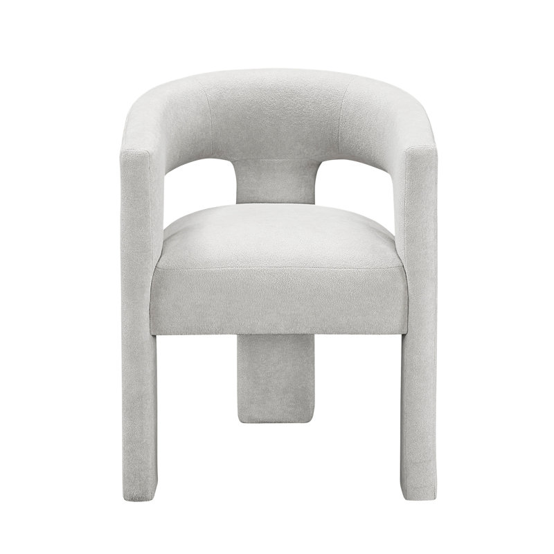 Chaises d'appoint rembourrées Modern Grey, Gris clair