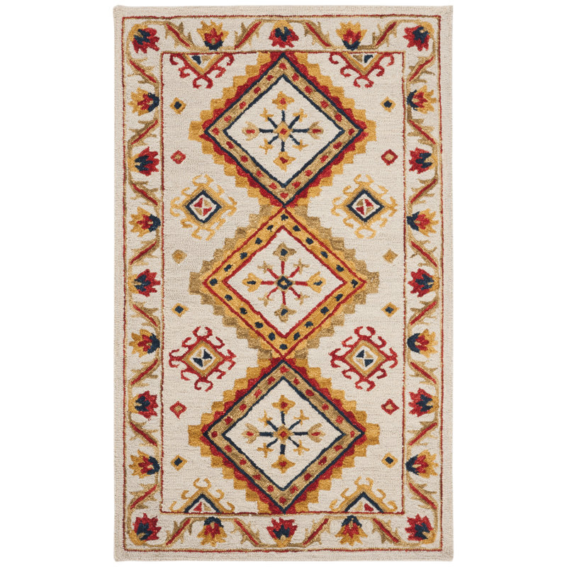 Vahakn Hand Tufted Wool Geometric Rug