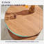 Table basse ronde avec 4 compartiments ouverts pour le rangement-728660048