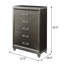 Commode, champagne foncé