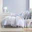 Ensemble d'édredon réversible en coton bleu Laura Laura-97843706