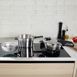 Fissler Vitavit Premium Pressure Cooker and Skillet 2 Piece Set, 6.3 Quart and 2.6 Quart with Steamer Insert and Tripod