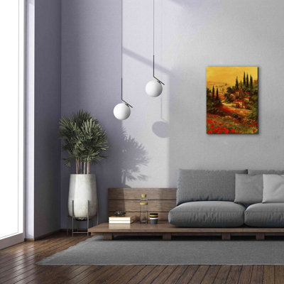 «Toscano Valley I» par Art Fronckowiak, reproduction d'art sur toile tendue